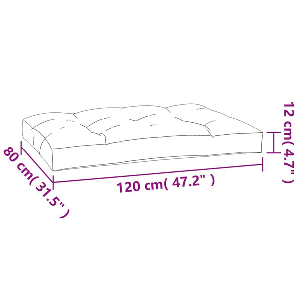 vidaXL Pallet Cushions 5 pcs. Turquoise Fabric