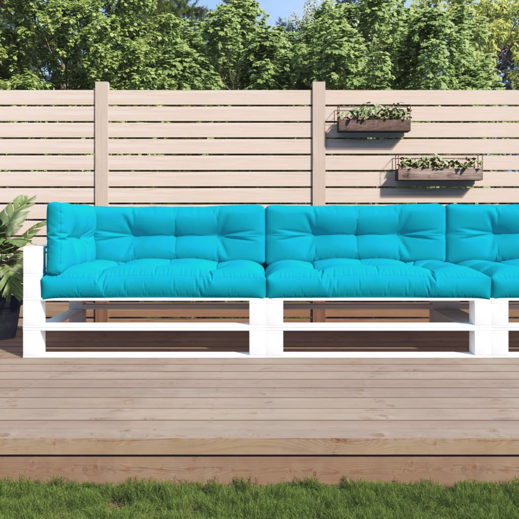 vidaXL Pallet Cushions 5 pcs. Turquoise Fabric