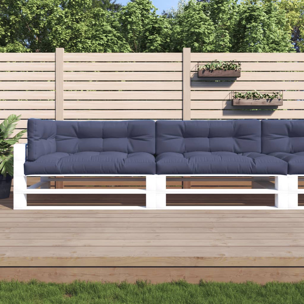 vidaXL Pallet Cushions 5 pcs Navy Blue Fabric
