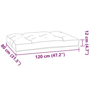 vidaXL Pallet Cushions 7-pc. Red Fabric
