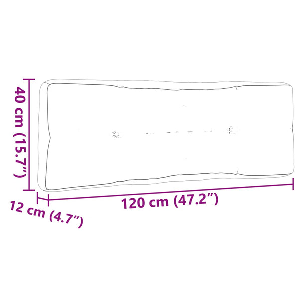 vidaXL Pallet Cushions 7-pc. Red Fabric