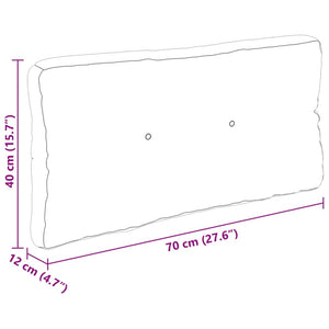 vidaXL Pallet Cushions 7-pc. Red Fabric