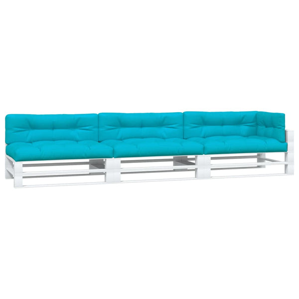 vidaXL Pallet Cushions 7-piece Turquoise Fabric