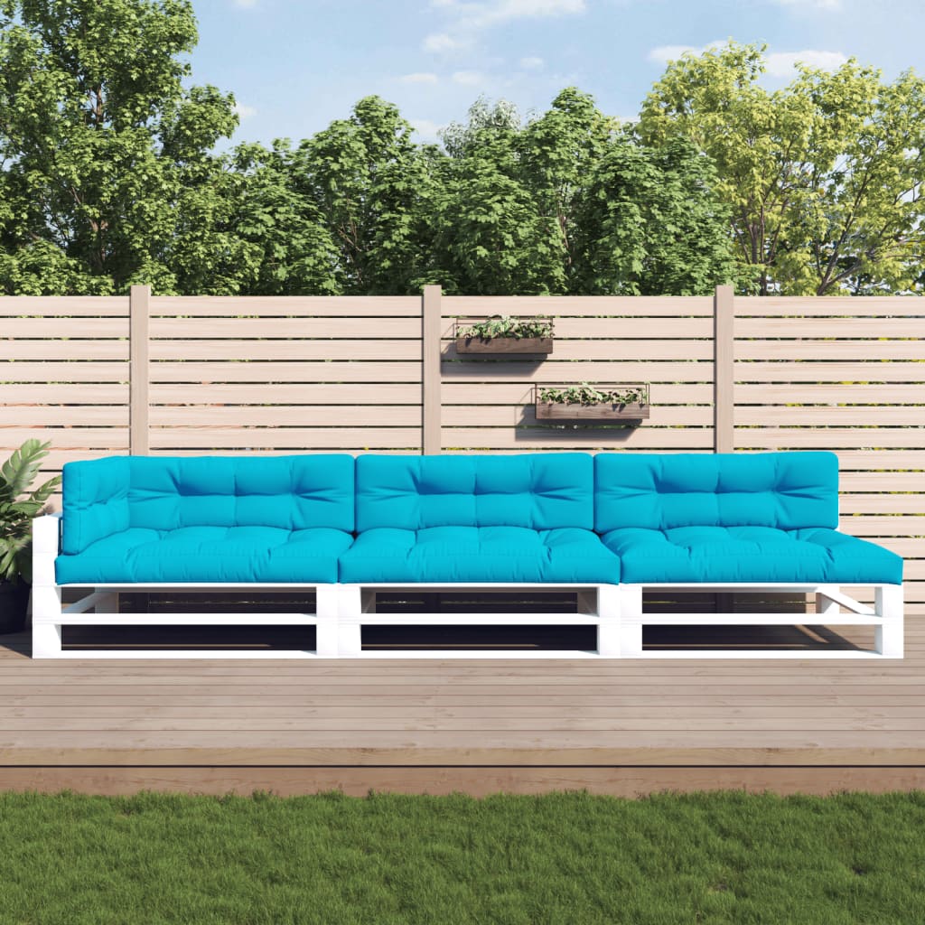 vidaXL Pallet Cushions 7-piece Turquoise Fabric