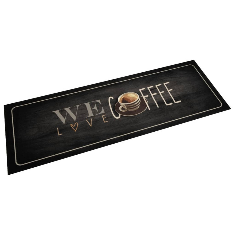 vidaXL Washable Kitchen Runner Coffee 60x180 cm Velvet