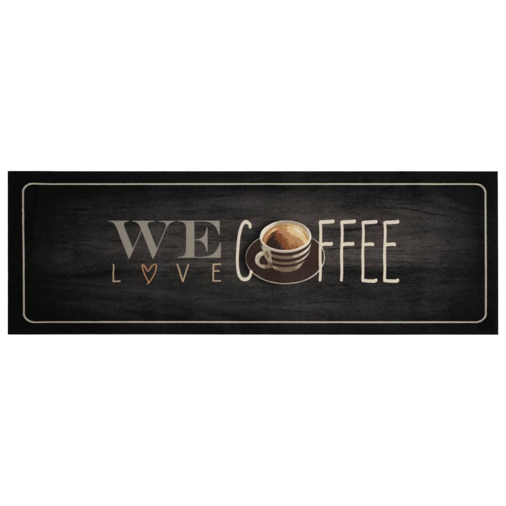 vidaXL Washable Kitchen Runner Coffee 60x180 cm Velvet