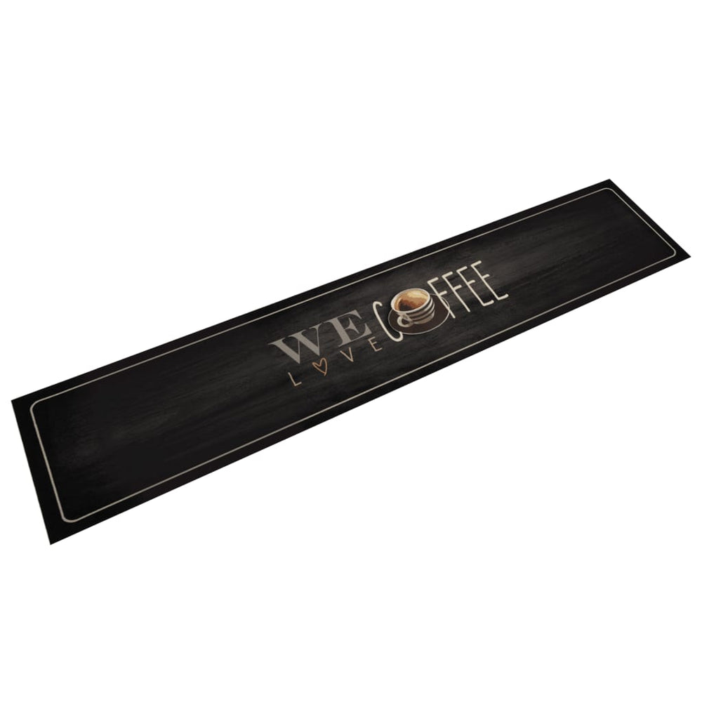 vidaXL Washable Kitchen Runner Coffee 60x300 cm Velvet