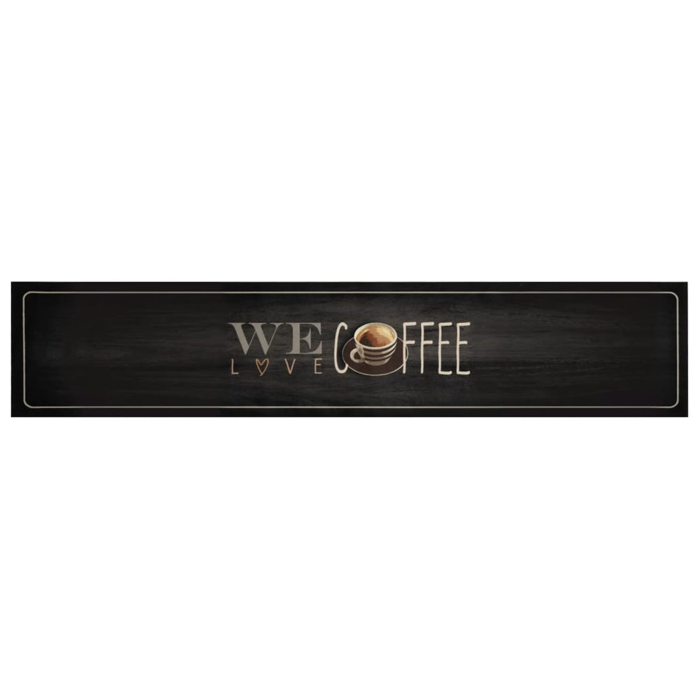 vidaXL Washable Kitchen Runner Coffee 60x300 cm Velvet