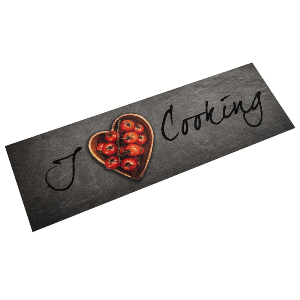 vidaXL Washable Kitchen Runner Cooking 45x150 cm Velvet