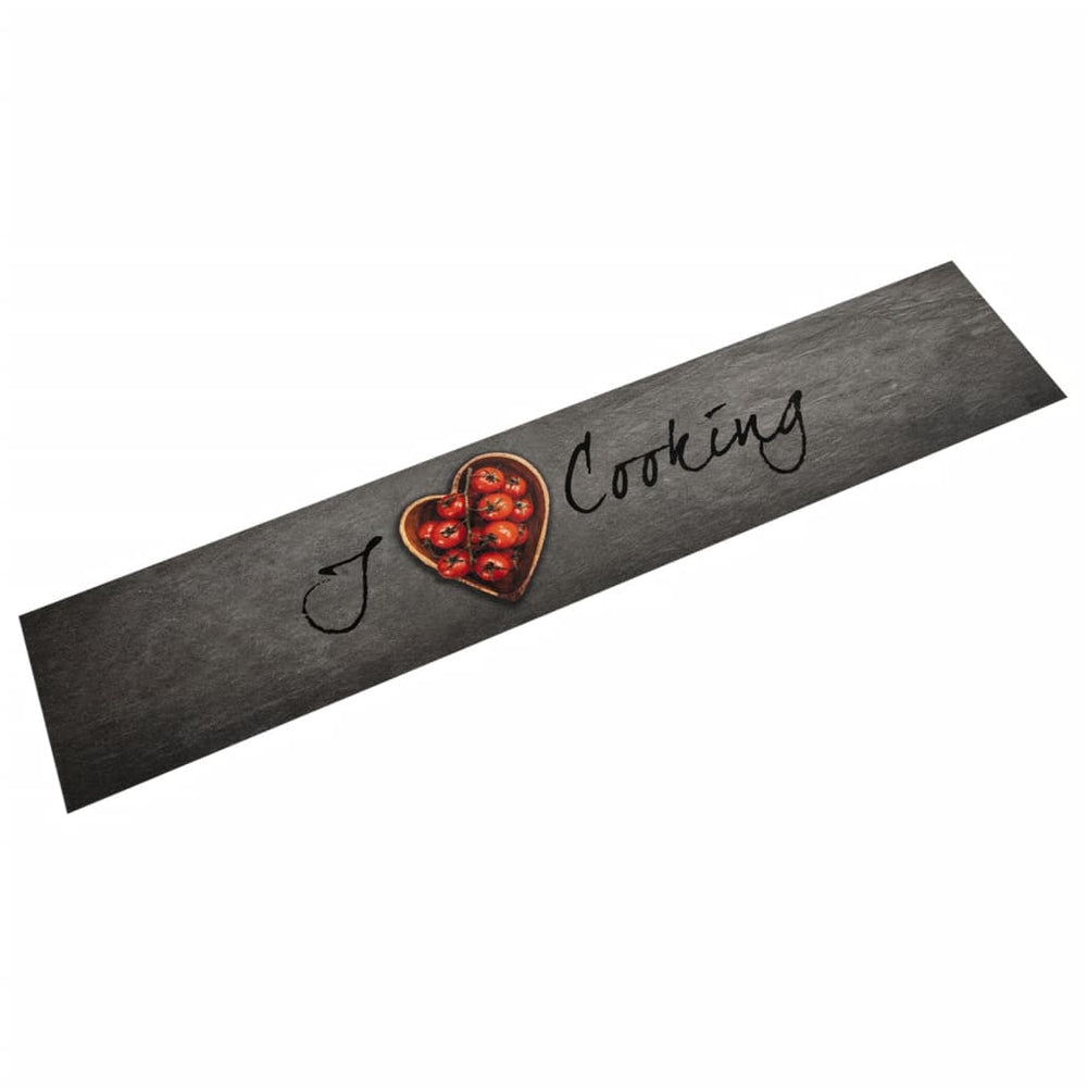 vidaXL Kitchen Rug Washable Cooking 60x300 cm Velvet