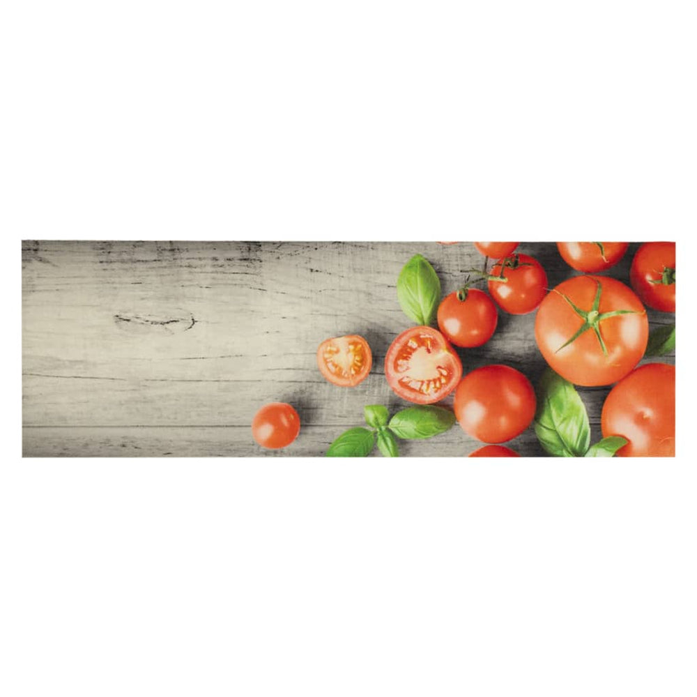vidaXL Washable Kitchen Rug Tomatoes 60x180 cm Velvet
