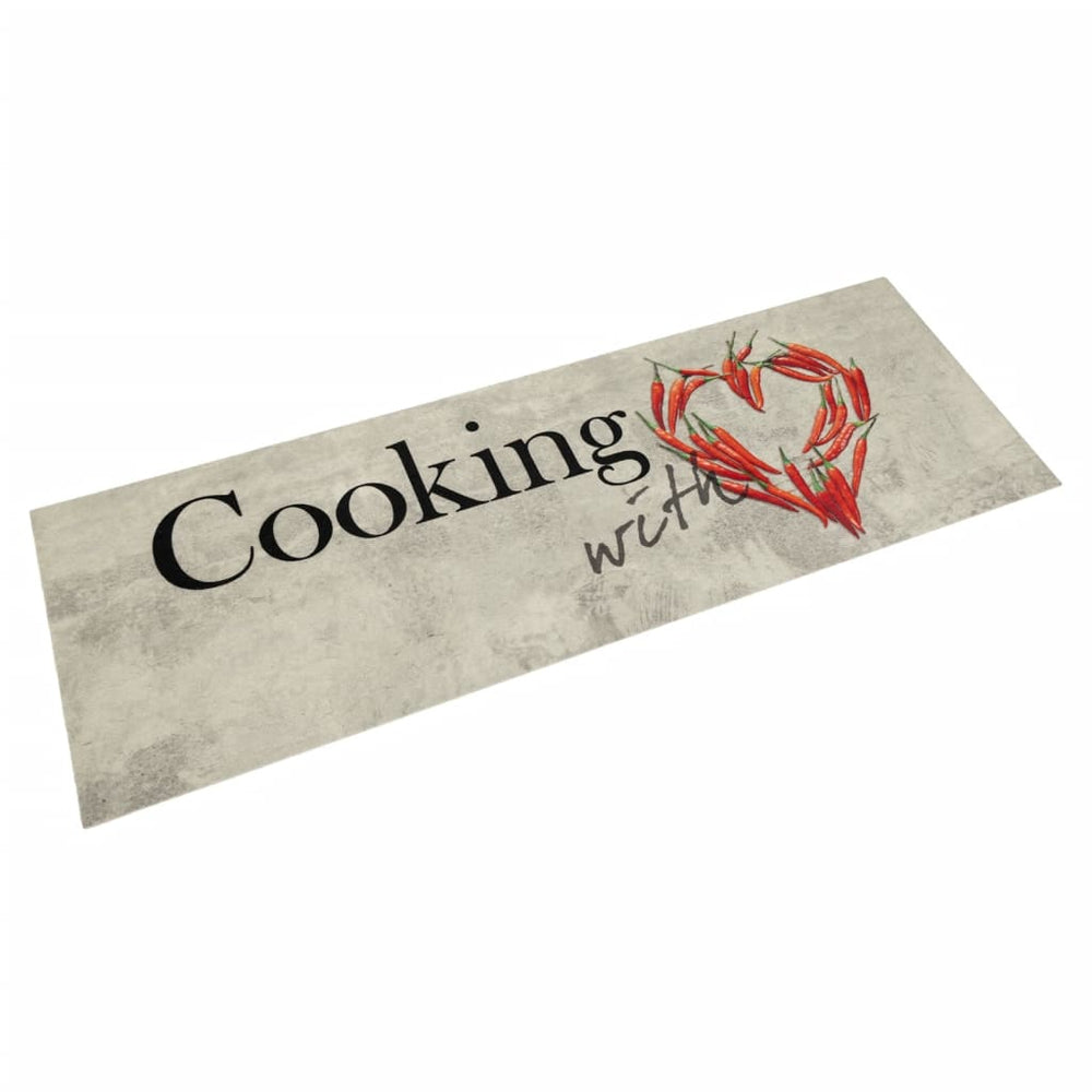 vidaXL Washable Kitchen Runner Paprika 60x180 cm Velvet