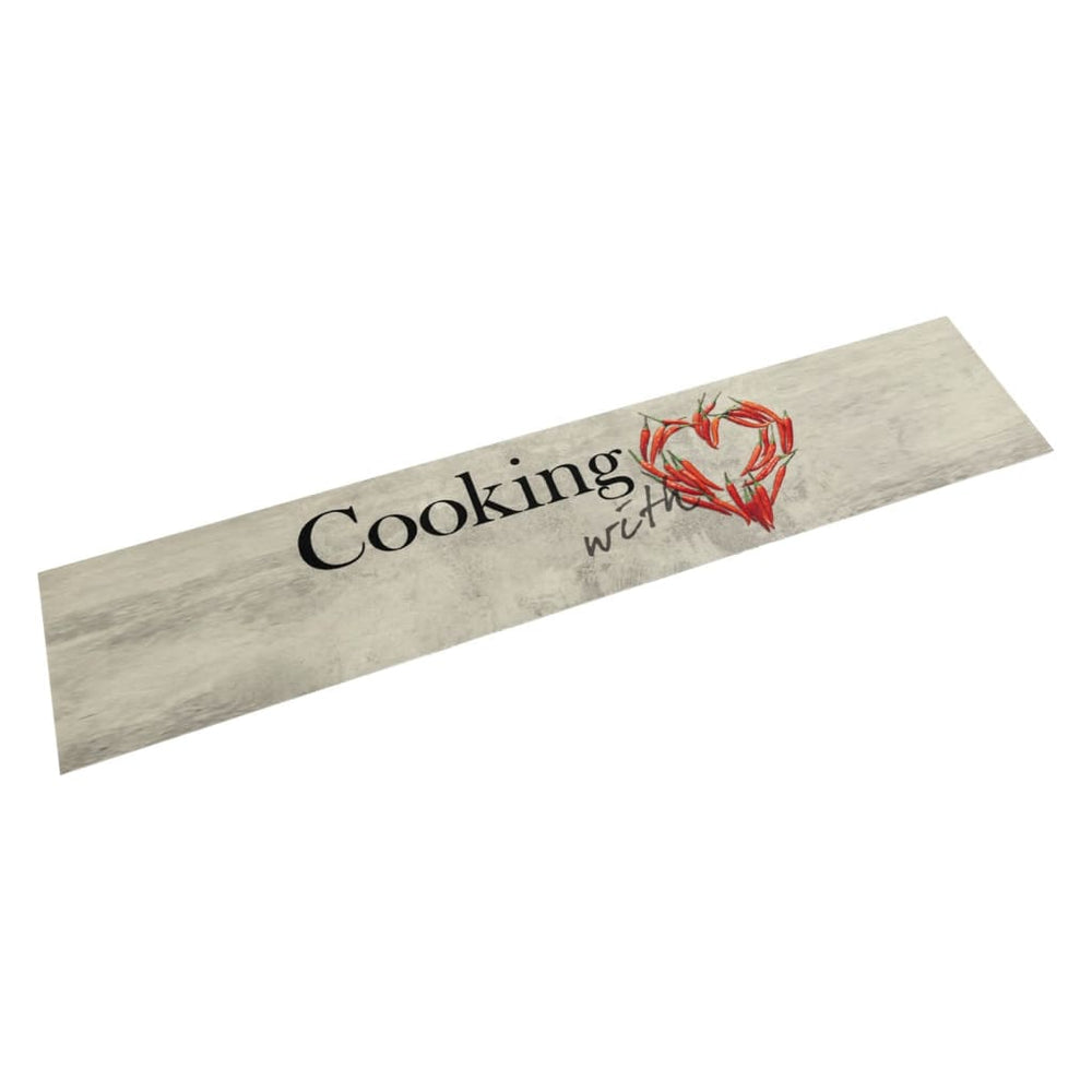 vidaXL Washable Kitchen Runner Paprika 60x300 cm Velvet