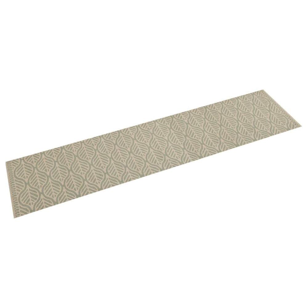 vidaXL Kitchen Runner Washable Leaves 60x300 cm Velvet