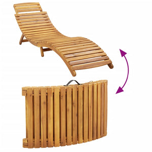 vidaXL Sun Loungers with Cushions 2 pcs Red Solid Acacia Wood