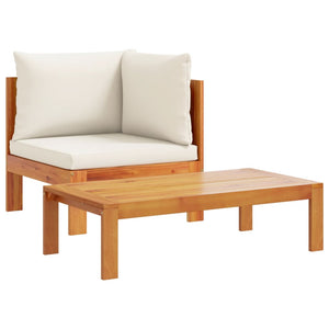 vidaXL 10-piece Garden Sofa Set with Cushions Solid Acacia Wood