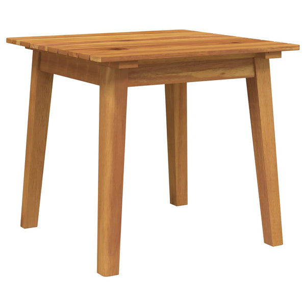 vidaXL Garden Chairs with Table 3 pcs Black Solid Acacia Wood
