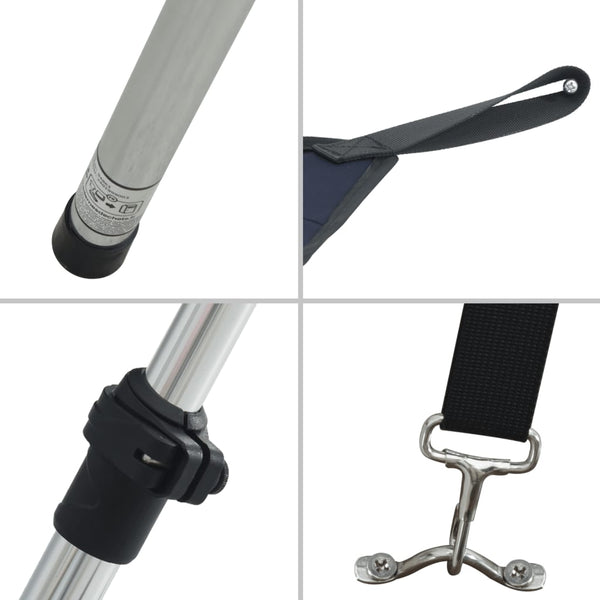 vidaXL T-Top Extension Blue 170x170x(113-182.5) cm
