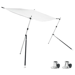 vidaXL T-Top Extension Shade White 174x205x (115-194) cm