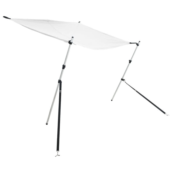 vidaXL T-Top Extension Shade White 174x205x (115-194) cm