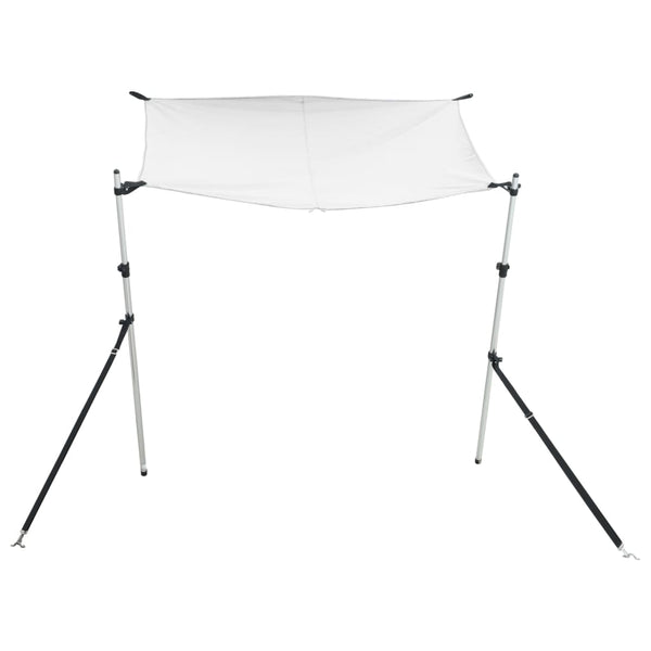 vidaXL T-Top Extension Shade White 174x205x (115-194) cm