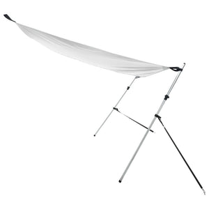 vidaXL T-Top Extension Shade White 174x205x (115-194) cm