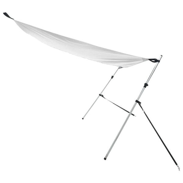 vidaXL T-Top Extension Shade White 174x205x (115-194) cm