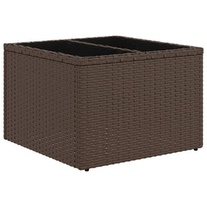 vidaXL 11-pc. Garden Sofa Set with Cushions Brown Poly Rattan