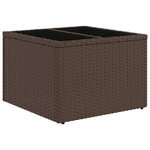 vidaXL 14-Piece Garden Sofa Set with Cushions, Brown, Poly Rattan