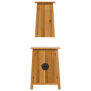 vidaXL 2-Piece Solid Pine Bathroom Furniture Set