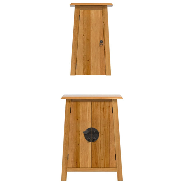 vidaXL 2-Piece Solid Pine Bathroom Furniture Set
