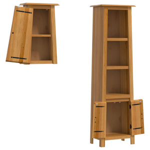 vidaXL 2-Piece Solid Pine Bathroom Furniture Set