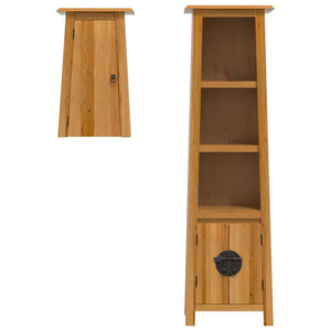 vidaXL 2-Piece Solid Pine Bathroom Furniture Set