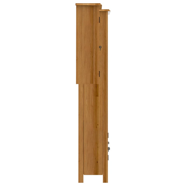vidaXL 2-Piece Solid Pine Bathroom Furniture Set