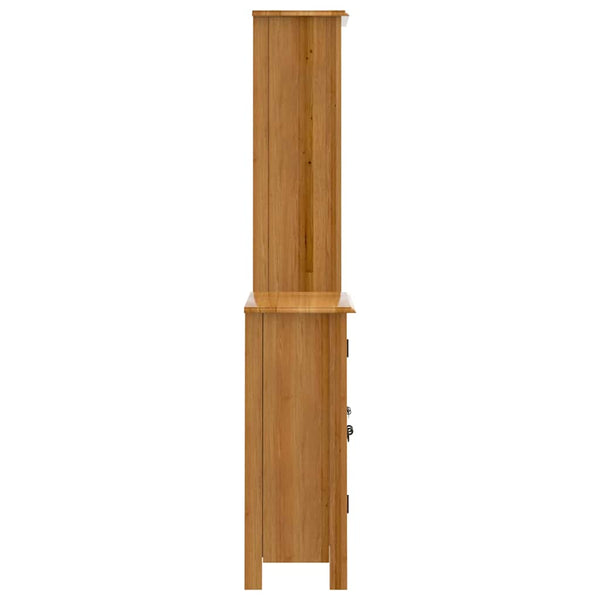 vidaXL 2-Piece Solid Pine Bathroom Furniture Set
