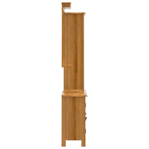 vidaXL 3-Piece Solid Pine Bathroom Furniture Set