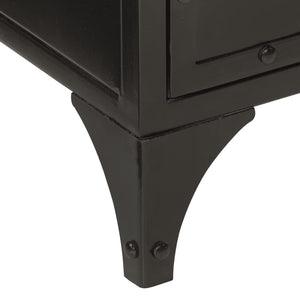 vidaXL 2-Piece Bathroom Furniture Set Iron and Solid Mango Wood