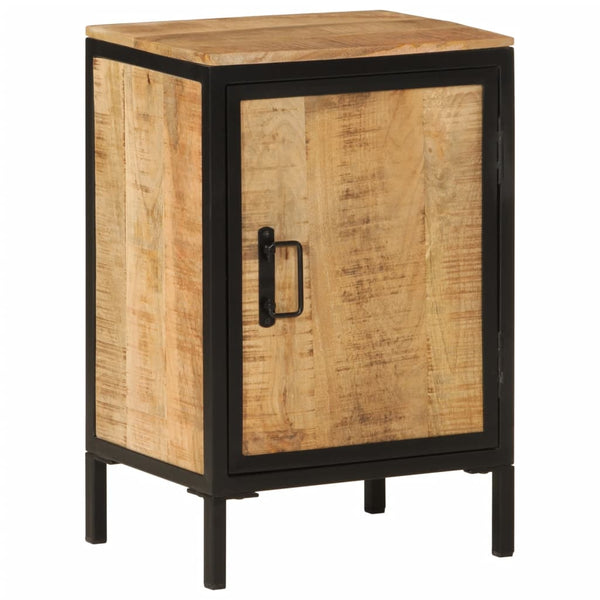 vidaXL 4-Piece Bathroom Furniture Set Iron and Solid Mango Wood