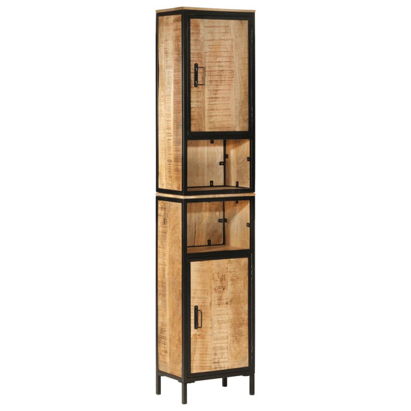 vidaXL 5-Piece Bathroom Furniture Set Iron and Solid Mango Wood