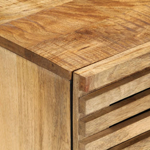 vidaXL Sideboard 2 pcs 60x34x75 cm Rough Solid Mango Wood
