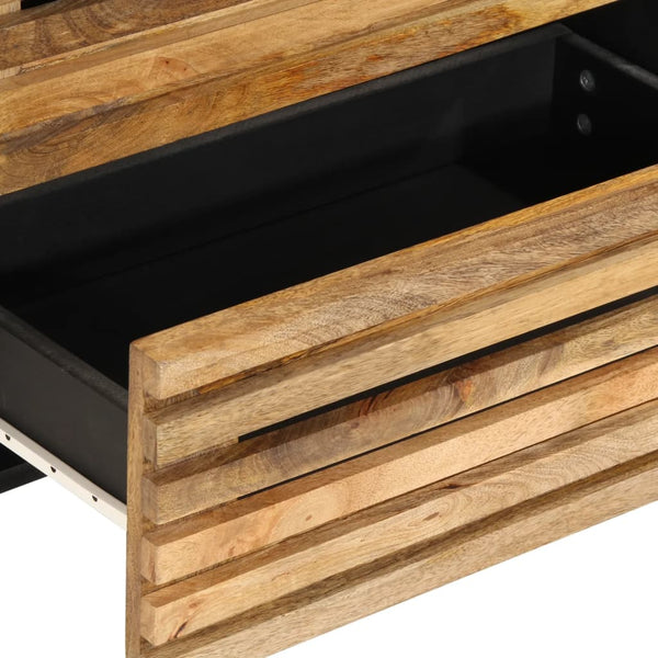 vidaXL Sideboard 2 pcs 60x34x75 cm Rough Solid Mango Wood