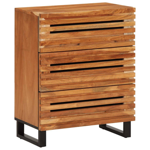 vidaXL Sideboard 3 Pieces 60x34x75 cm Solid Acacia Wood