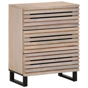 vidaXL Sideboard 2 pcs. 60x34x75 cm Solid Mango Wood