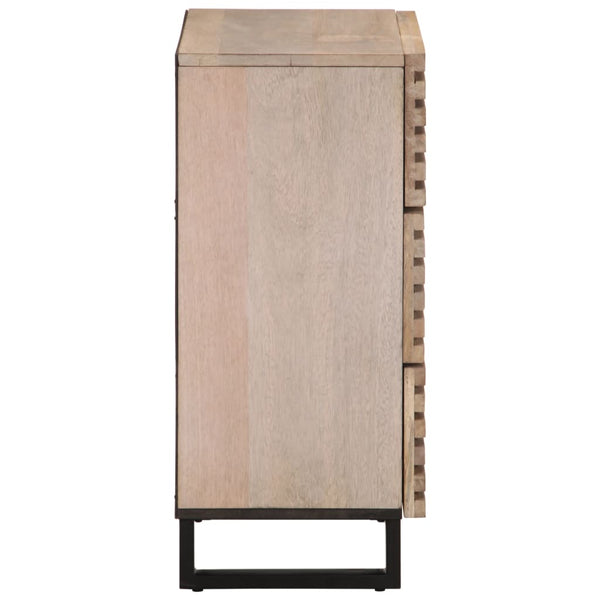 vidaXL Sideboard 2 pcs. 60x34x75 cm Solid Mango Wood