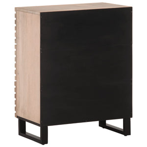 vidaXL Sideboard 2 pcs. 60x34x75 cm Solid Mango Wood