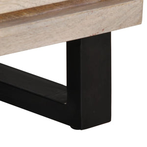 vidaXL Sideboard 2 pcs. 60x34x75 cm Solid Mango Wood