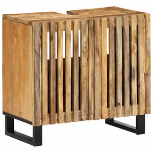 vidaXL 2-Piece Bathroom Cabinet Set Rough Mango Wood