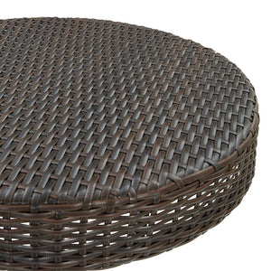 vidaXL 3-Piece Garden Bar Set with Cushions Brown Poly Rattan