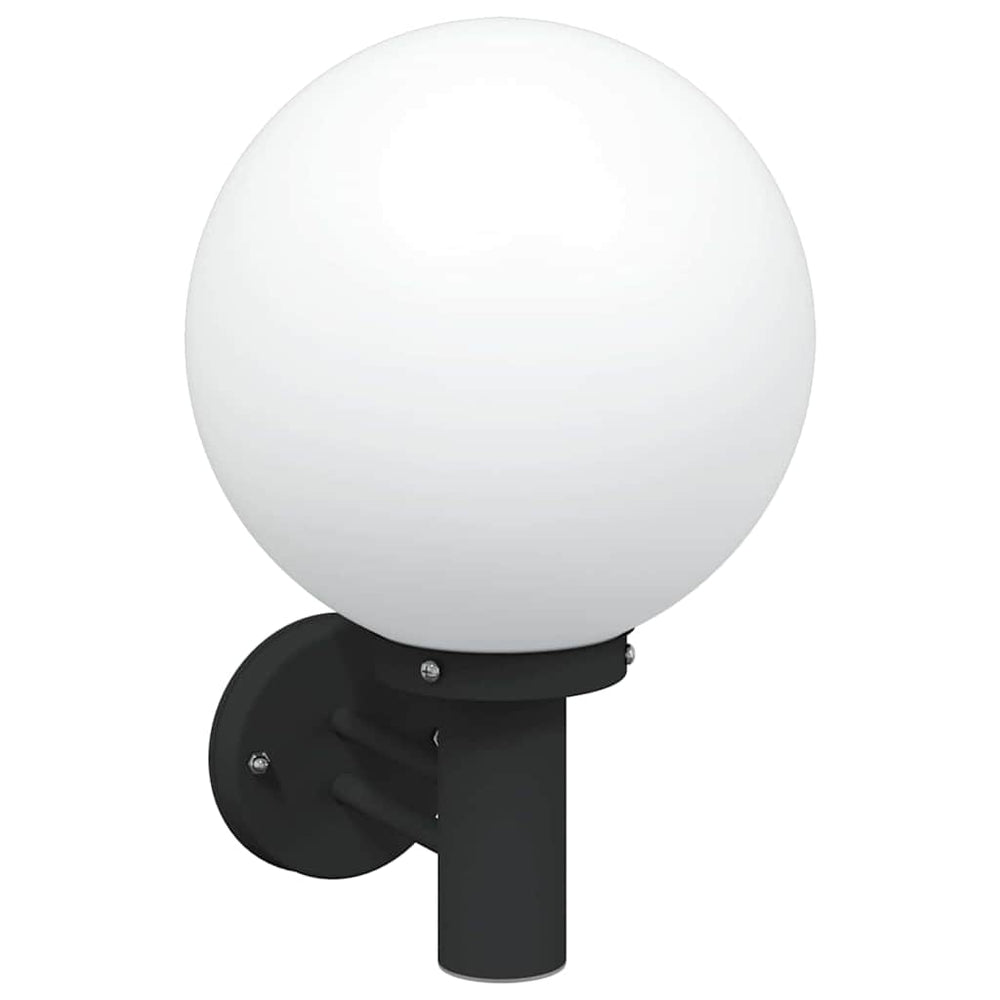 vidaXL Outdoor Wall Lamp Black 28 x 25 x 38 cm Stainless Steel and Plastic