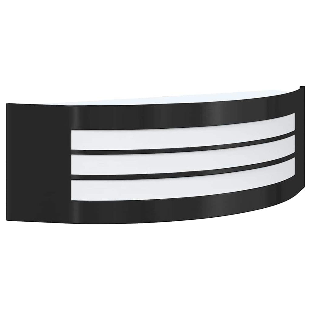 vidaXL Outdoor Wall Light Black 32 x 10 x 10 cm Stainless Steel and Plastic